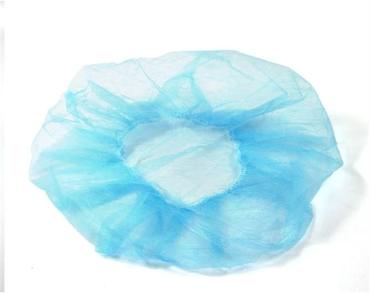 blue bouffant cap